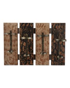 RUSTIC WINE WALL RACK